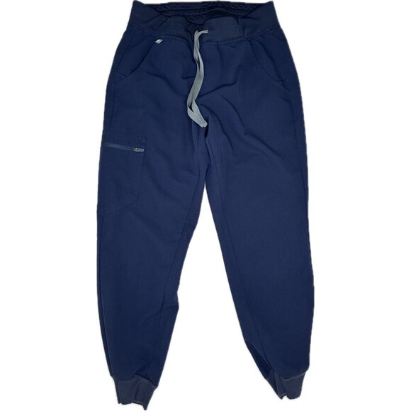 Figs Zamora Joggers Scrub Pant Blue Small Petite - Picture 1 of 6
